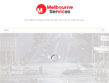 Tablet Screenshot of melbourneservices.com.au